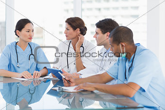 Doctors in a meeting at hospital
