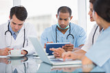 Doctors in a meeting at hospital
