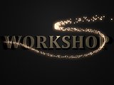 WORKSHOP from metal letters