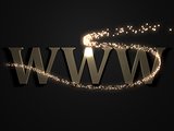 WWW from metal letters
