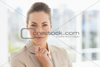 Closeup portrait of a young businesswoman