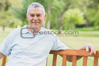 Portrait of a senior man at park