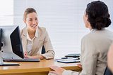 Smartly dressed businesswomen in business meeting