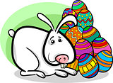 easter bunny cartoon illustration
