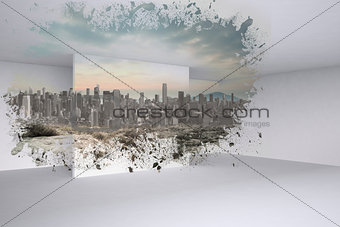 Splash showing cityscape