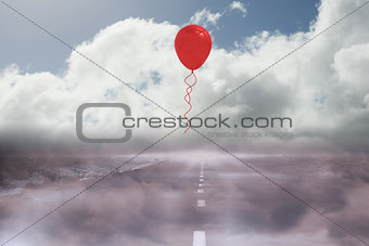 Balloon above a road