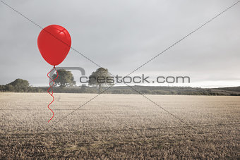 Balloon above a field