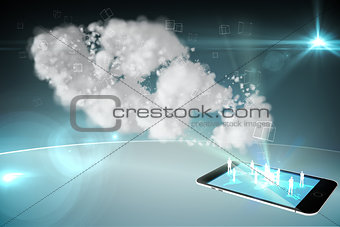 Cloud computing with smartphone