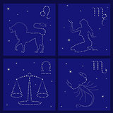 Four Zodiac signs: Leo, Virgo, Libra, Scorpio