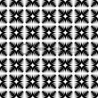 Design seamless monochrome abstract cross pattern