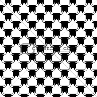 Design seamless monochrome diagonal pattern. Abstract lattice ba