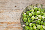 Brussels sprouts in steamer