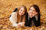 two young females outdoors