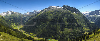 Gadmental, summer panorama - Switzerland