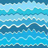Seamless wave striped pattern
