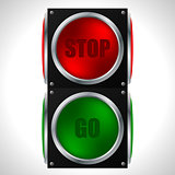 Stop and go traffic light