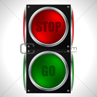 Stop and go traffic light