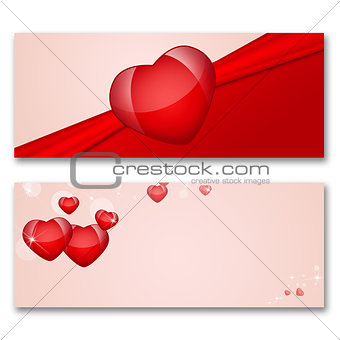 Card with hearts