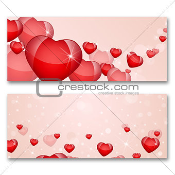 Card with hearts