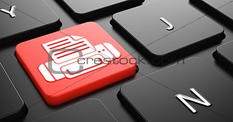 Print Concept on Red Keyboard Button.