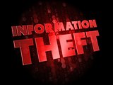 Information Theft on Dark Digital Background.