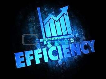 Growth Efficiency Concept on Digital Background.