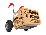 New Solution - Cardboard Box on Hand Truck.