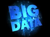 Big Data on Dark Digital Background.