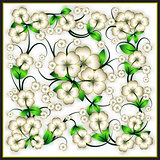 abstract floral background with spring ornament
