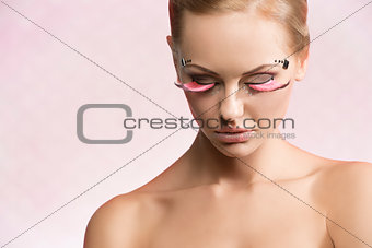 woman with creative make-up