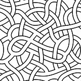 seamless abstract complex maze, labyrinth path background