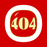 Red 404 error