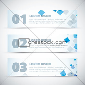 Abstract business infographic vector option banners