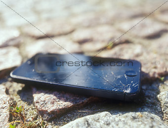 Broken mobile device.