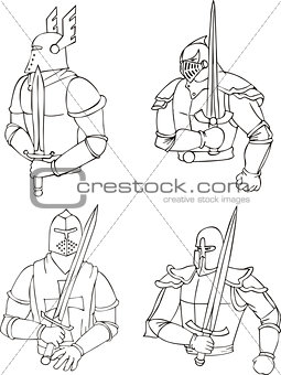 knights with swords