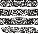 knot designs in celtic style with birds