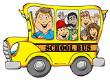 School Bus with Kids