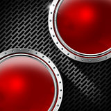 Red and Metal Abstract Background