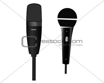 two microphones