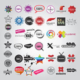 vector the collection of logos signs pointers