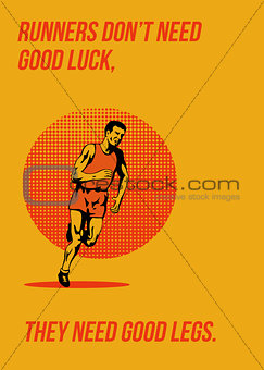 Runner Running Marathon Poster