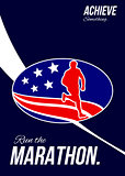 American Marathon Achieve Something Poster 