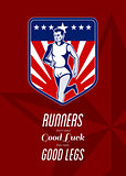 American Marathon Runner Good Legs Poster
