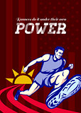 Runner Running Power Poster
