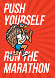 Turkey Run Marathon Runner Poster