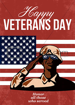 Veterans Day Greeting Card American