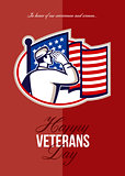 Veterans Day Modern American Soldier Card