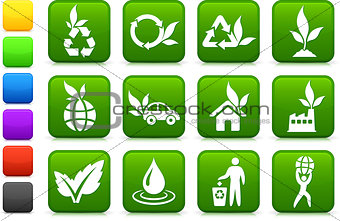 greener environment icon collection