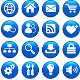 internet design icon set