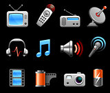Electronics and Media icon collection